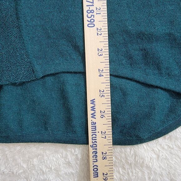 Beyond Threads NWOT 100% Baby Alpaca Fine Knit Open Cardigan Peru Green‎ Size L - Picture 11 of 14